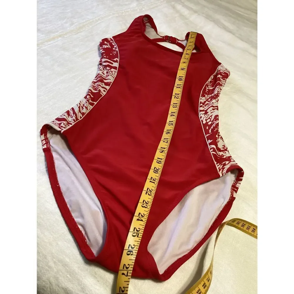 Vintage Catalina Red One Piece Swimsuit M 8/10